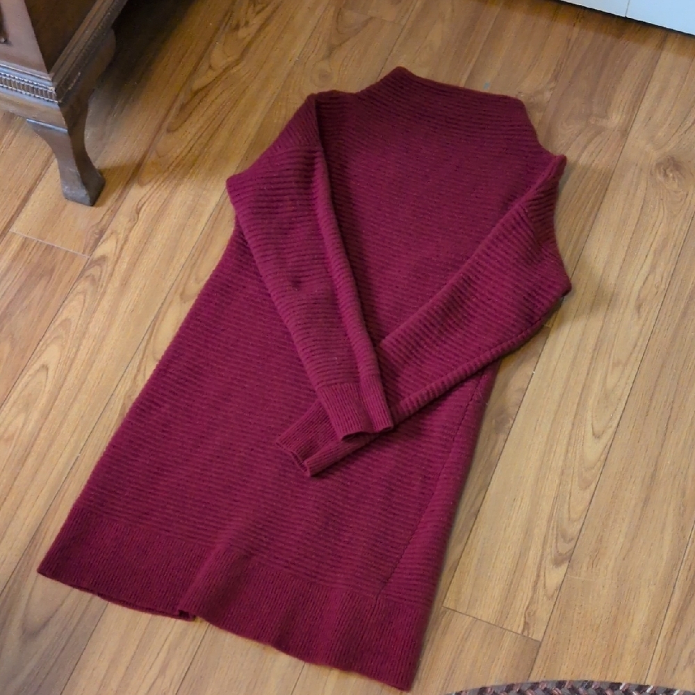 Madewell Elegant Burgundy Women's Sweater Dress